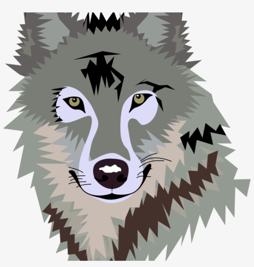 Wolf Face Clipart 1 To Draw Up Pinterest Clip Space - Wolf Face, transparent png