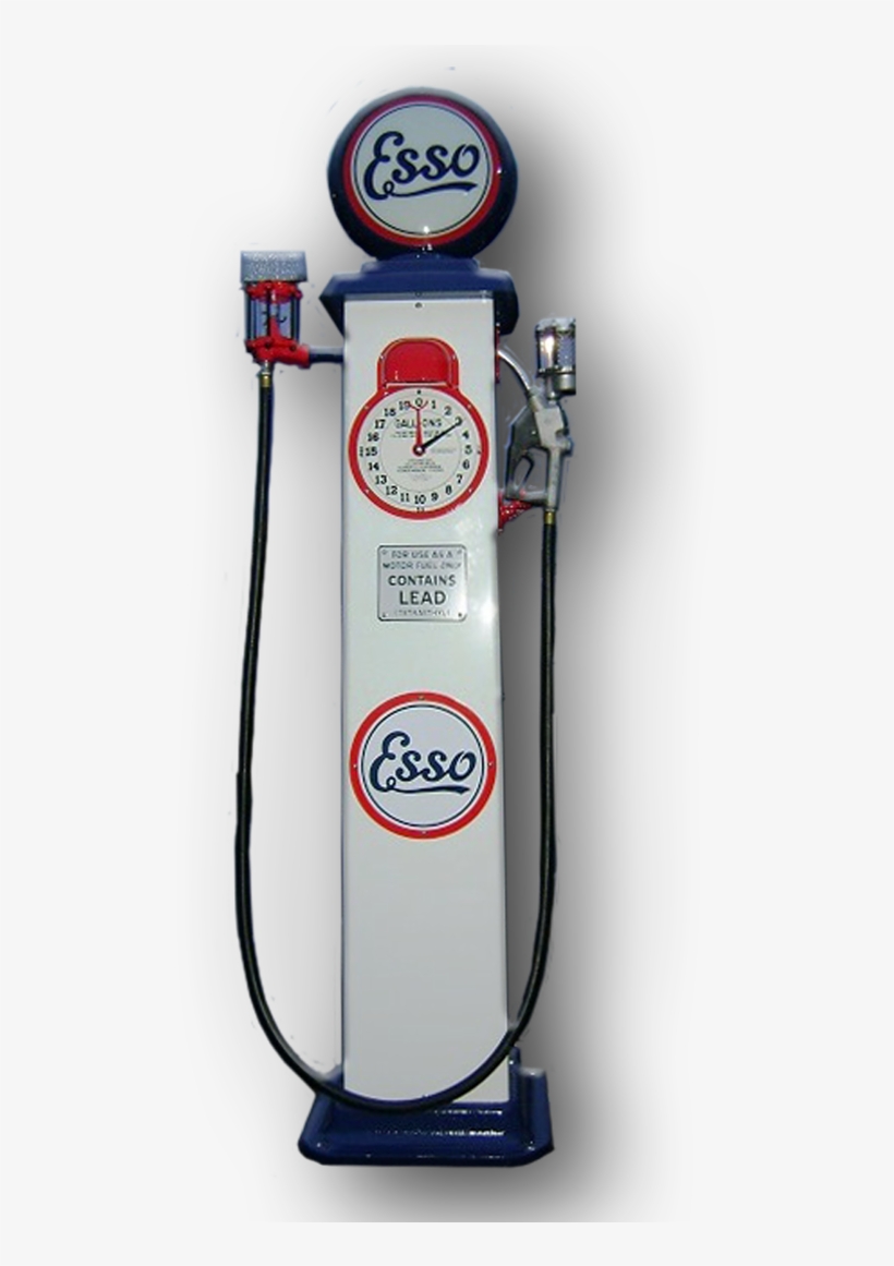 Esso 1929 Clock Face Reproduction Gas Pump - Gas Pump, transparent png