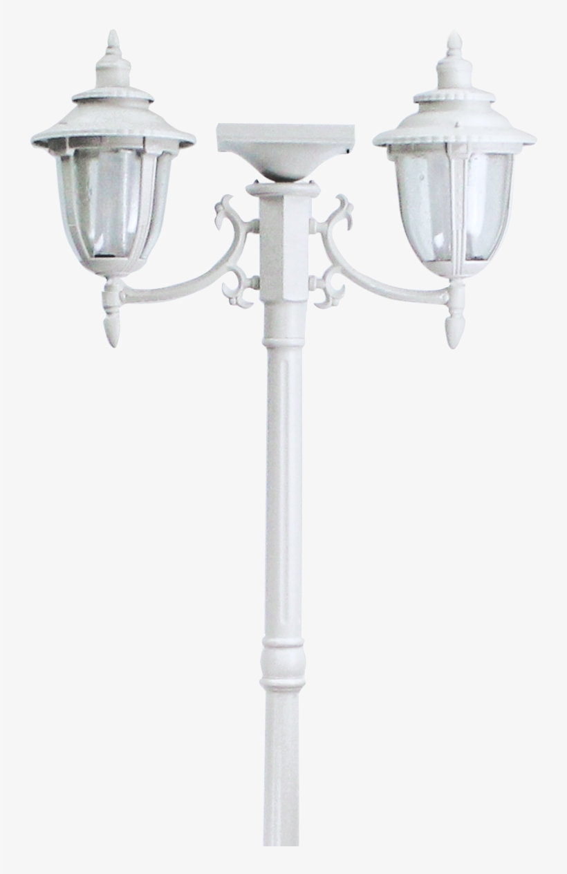 J & J Global Hannah Two Head Solar Lamp Post And, transparent png
