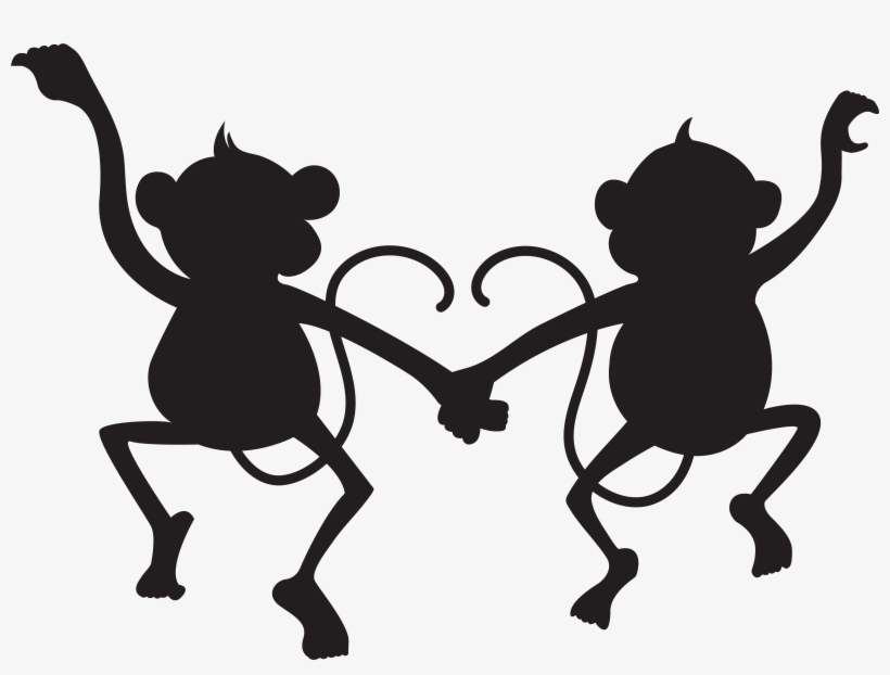 Monkey Clipart Silhouette, transparent png