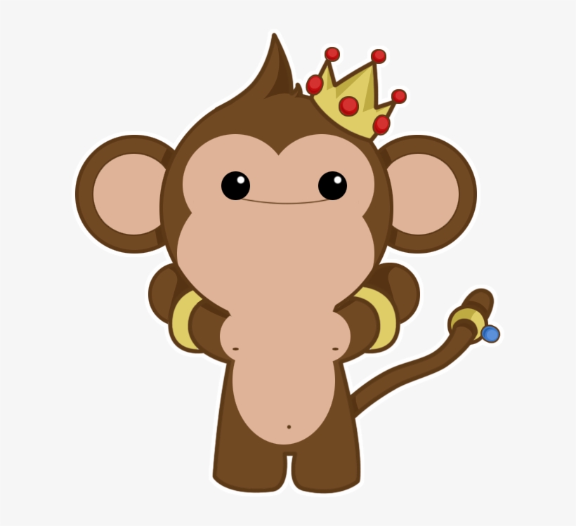 Cute Monkey Cartoons - Rich Monkey, transparent png