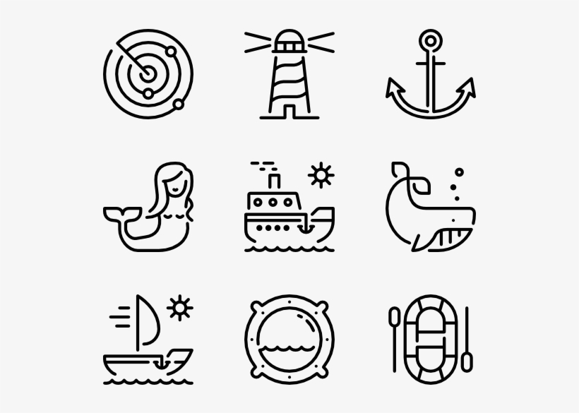 Marine Icons - Pixel Icon, transparent png