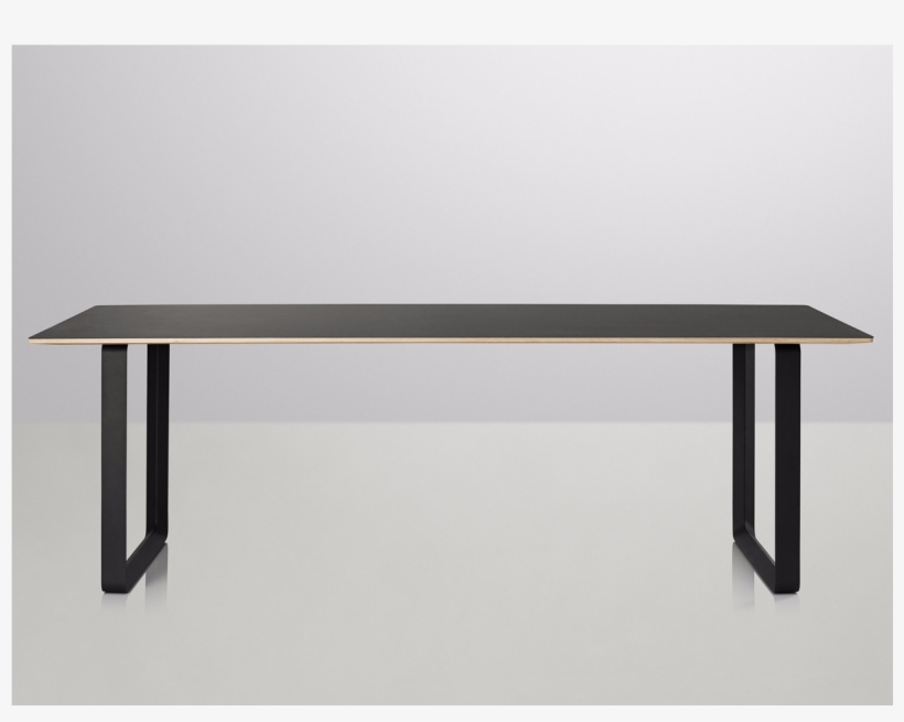 Mutual Dining Table - Muuto - 70/70 Table 255 X 108 Cm / Black, transparent png