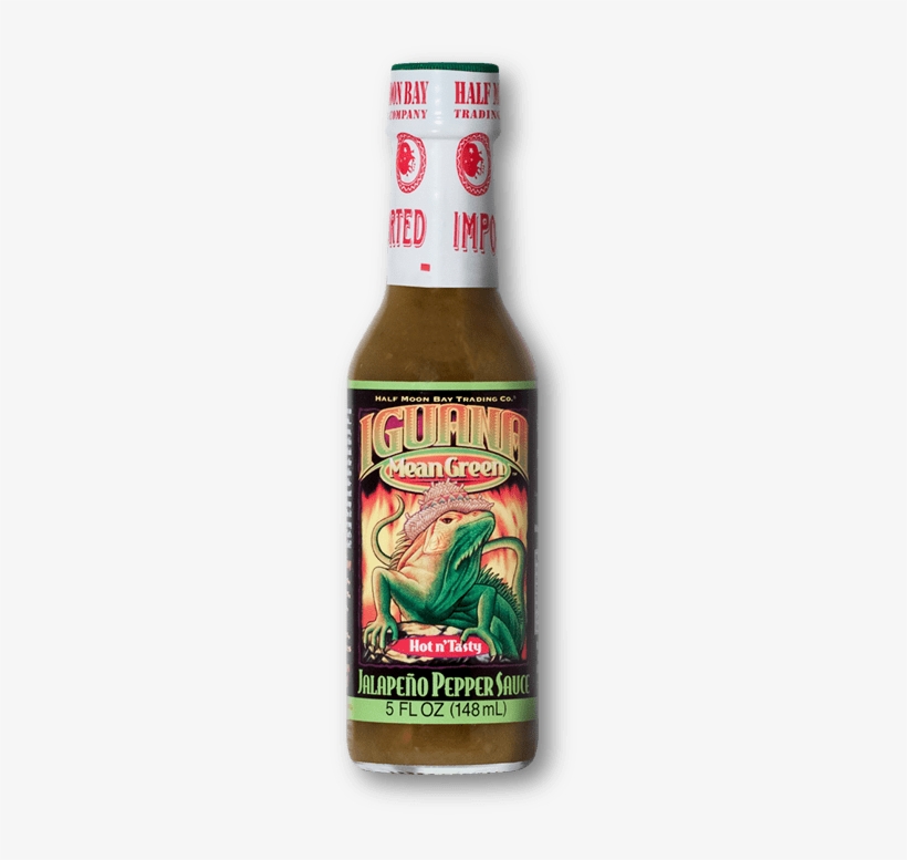 Iguana Mean Green Hot N Tasty Jalapeño Pepper Sauce - Iguana Mean Green Jalapeño Pepper Sauce, transparent png