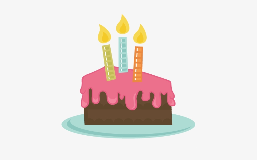 Slice Of Cake Svg File Cake Slice Svg File Birthday - Slice Of Cake Clip Art, transparent png