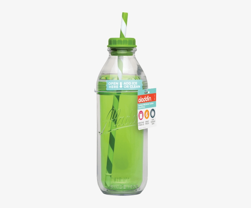 Insulated Milk Bottle Tumbler - Aladdin Insulated Milk Bottle Tumbler Fern 590ml [6, transparent png