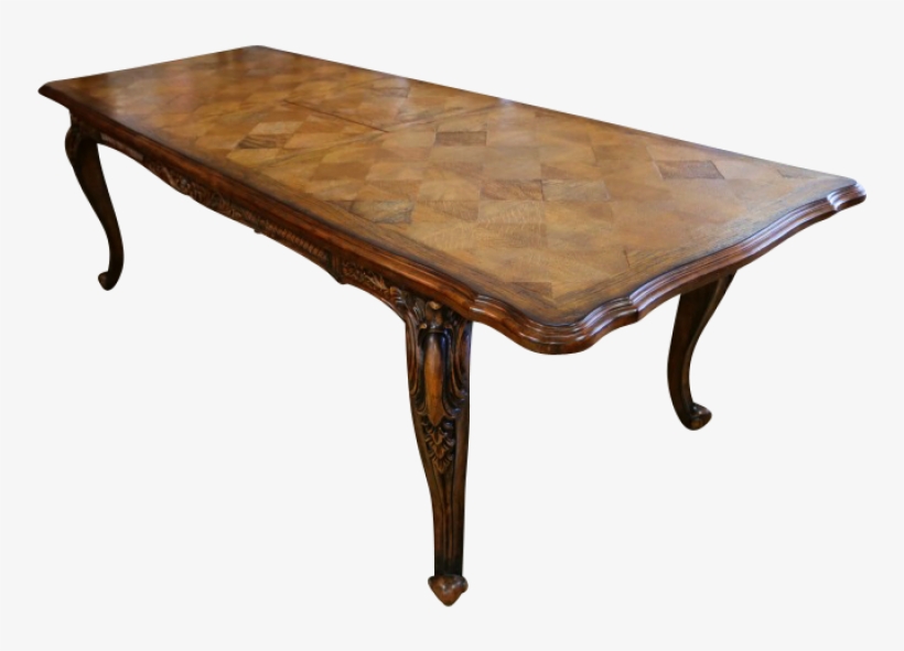 Louis Xv Parquetry Extension Dining Table In Golden - Coffee Table, transparent png