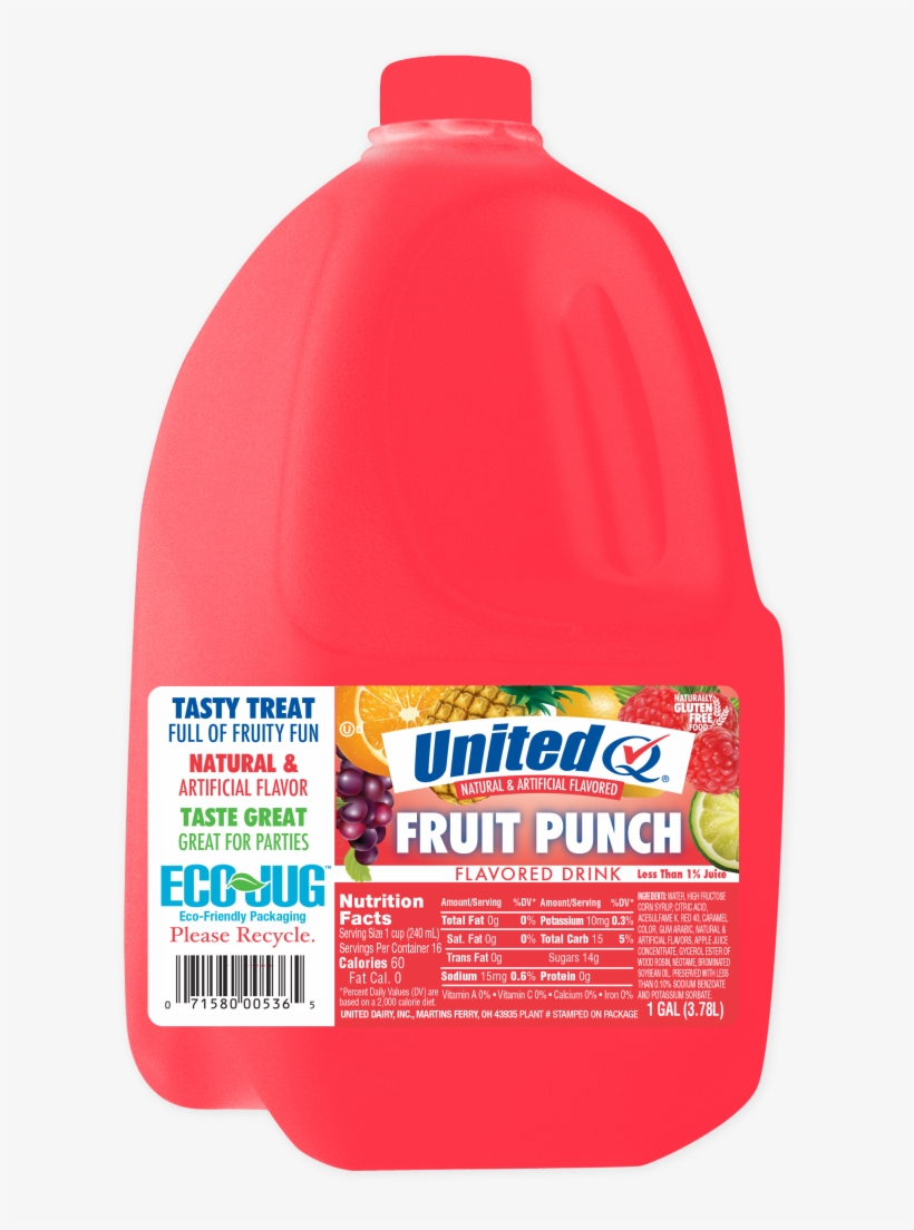 Fruit Drinks - United Dairy United Whole Milk Gallon, transparent png