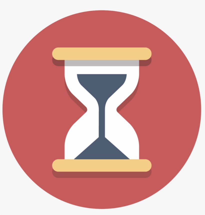 Open - Hourglass Icon Circle, transparent png