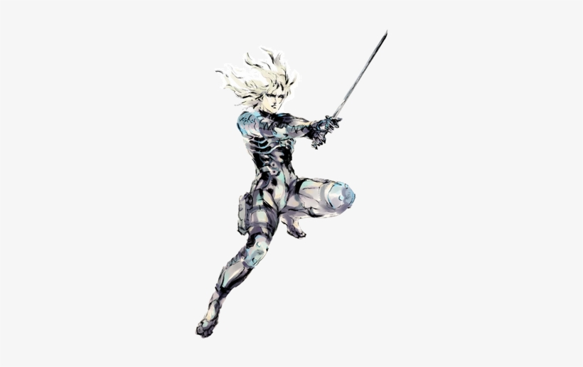 Raiden In Metal Gear Solid - Raiden Metal Gear Solid 2 Art, transparent png
