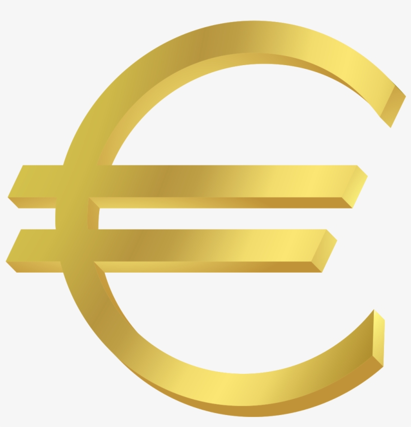 Euro Symbol Gold - Currency Of Europe Symbol, transparent png