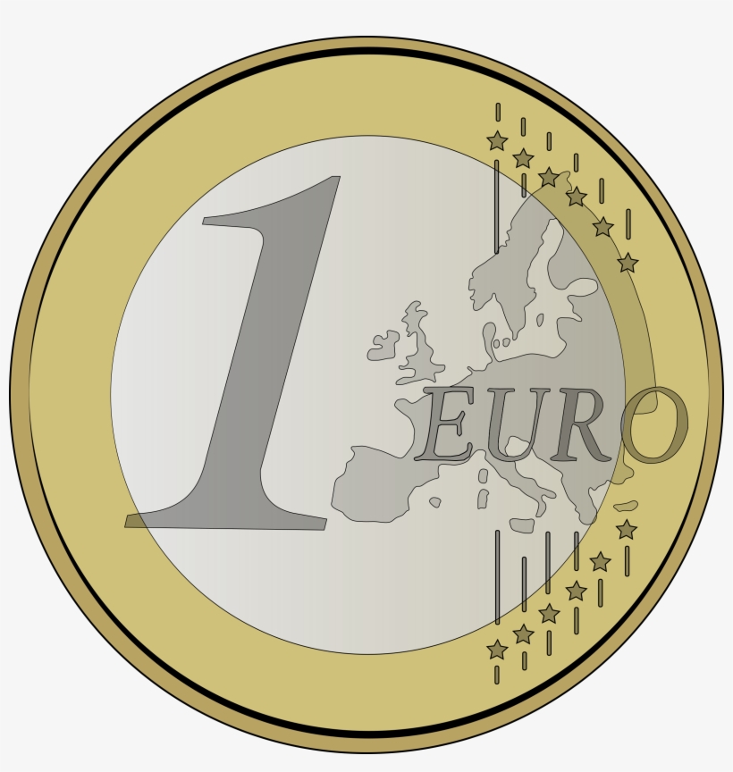 This Free Icons Png Design Of 1 Euro, transparent png