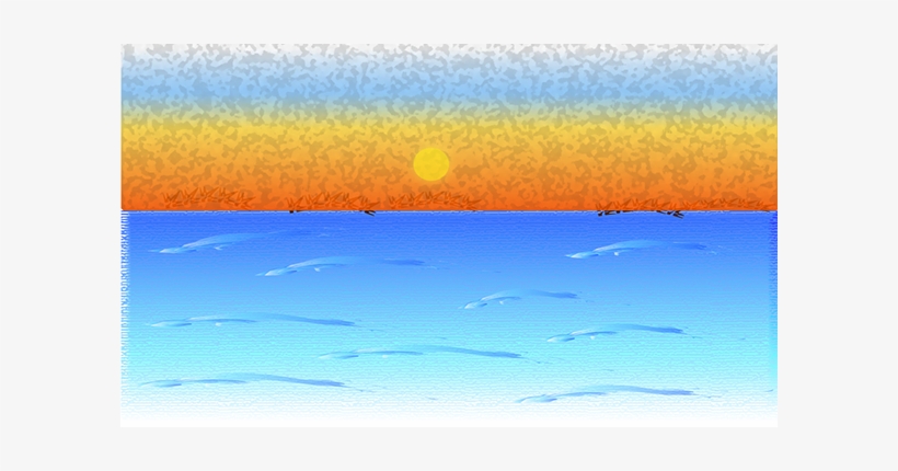Siberian Winter Sunset- Illustration To Be Used As - Sea, transparent png