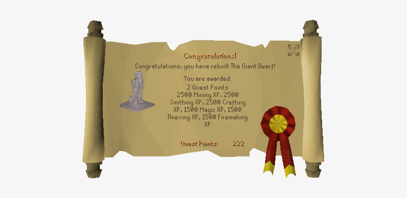 The Giant Dwarf Reward Scroll - Demon Slayer Osrs, transparent png