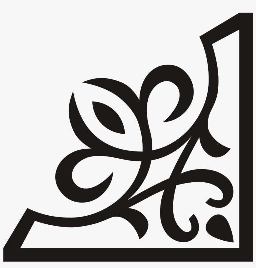 Open - Ornamental Corner Vector Png, transparent png