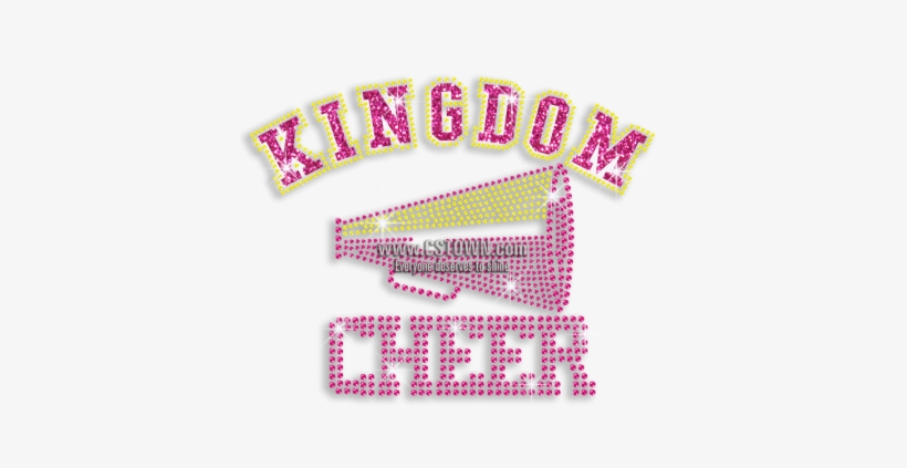 Kingdom Cheer Megaphone Rhinestone Glitter Rhinestud - Graphic Design, transparent png