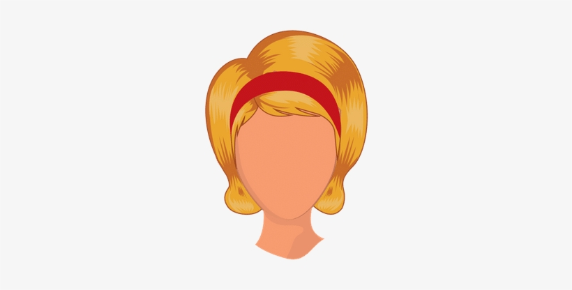 Short Blond Hair - Illustration, transparent png