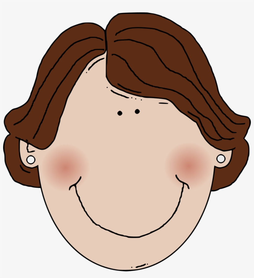 Middle Aged Woman Brown Hair Svg Clip Arts 570 X 597, transparent png