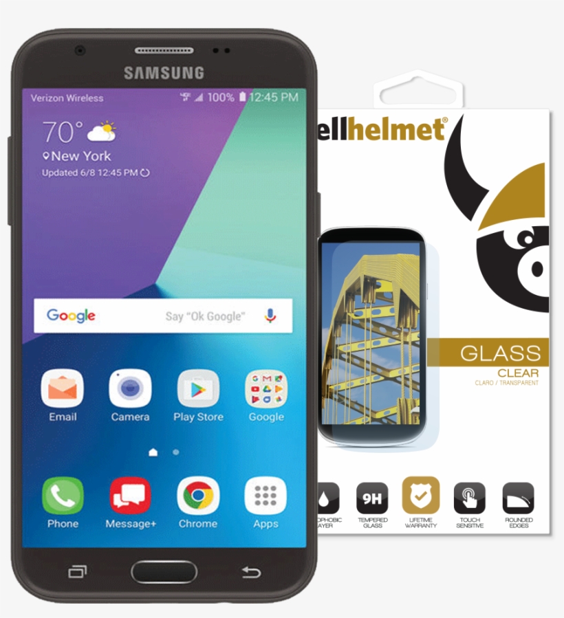 Samsung Galaxy J3 Eclipse / 2017 / Emerge Tempered, transparent png