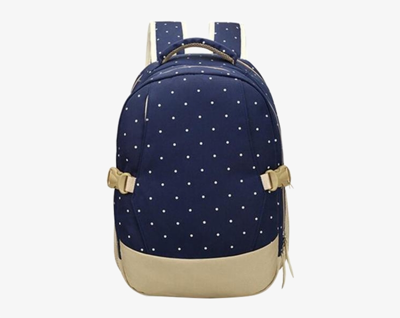 Baby White Dots Diaper Bag - Backpack, transparent png