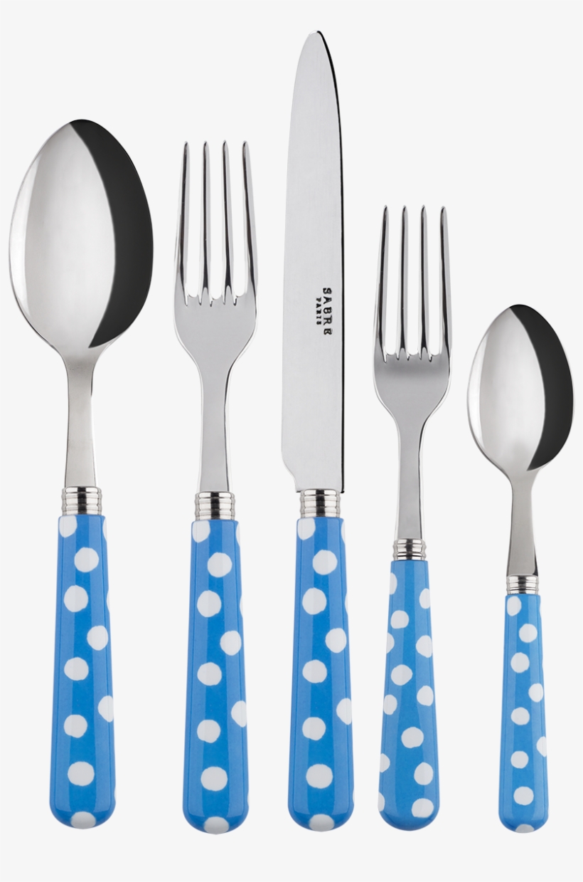 White Dots Sky 5-pc Setting - Cutlery, transparent png