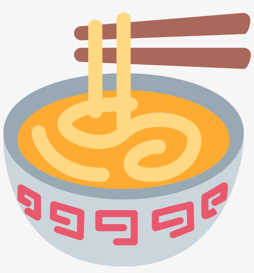 Noodle Clipart Bowl Noodle - Ramen Emoji, transparent png