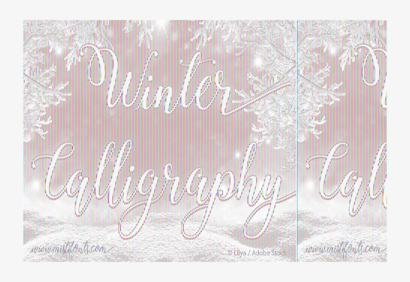 Free Winter Calligraphy Font - Calligraphy, transparent png