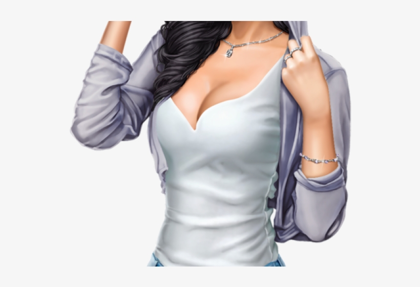 Fantasy Girl Clipart Mujeres - Art Illustration 3d Girl, transparent png