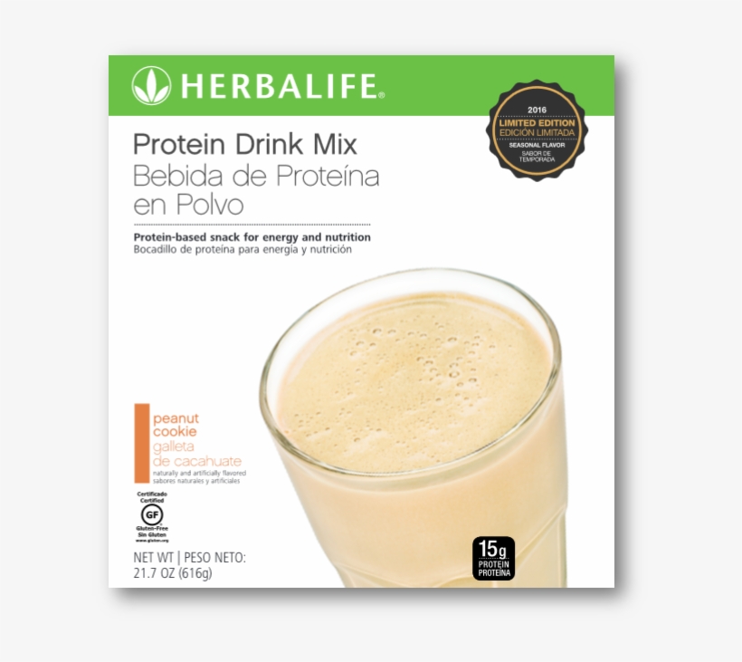 Limited Edition Protein Drink Mix Peanut Cookie Herbalife - Peanut Cookie Protein Herbalife, transparent png