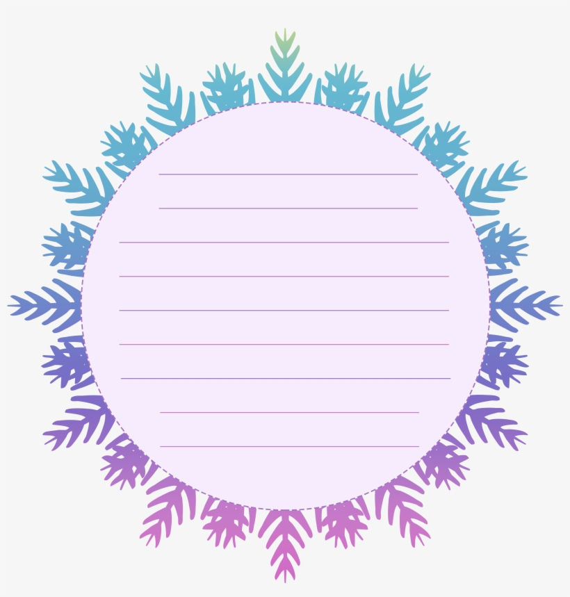 Border Box Text Element Png And Psd - Circle, transparent png