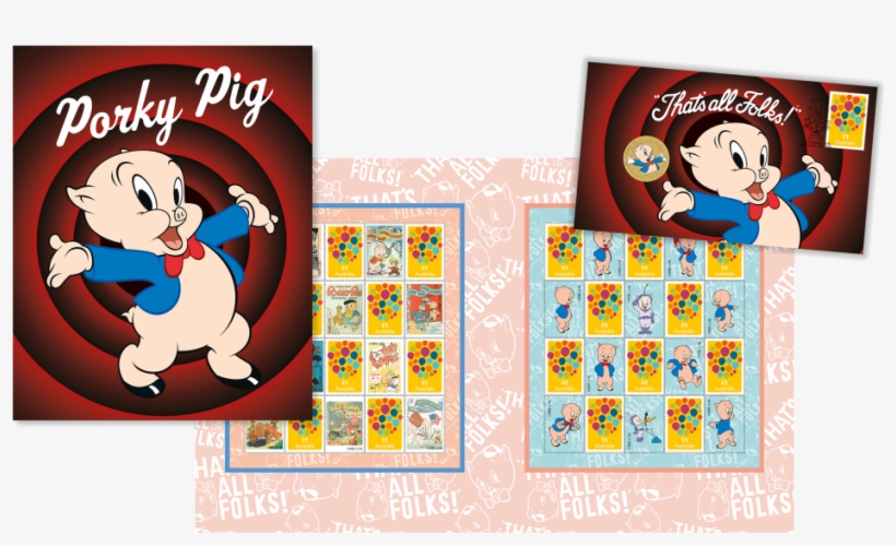 Porky Pig Licensed Collectables - Cartoon, transparent png