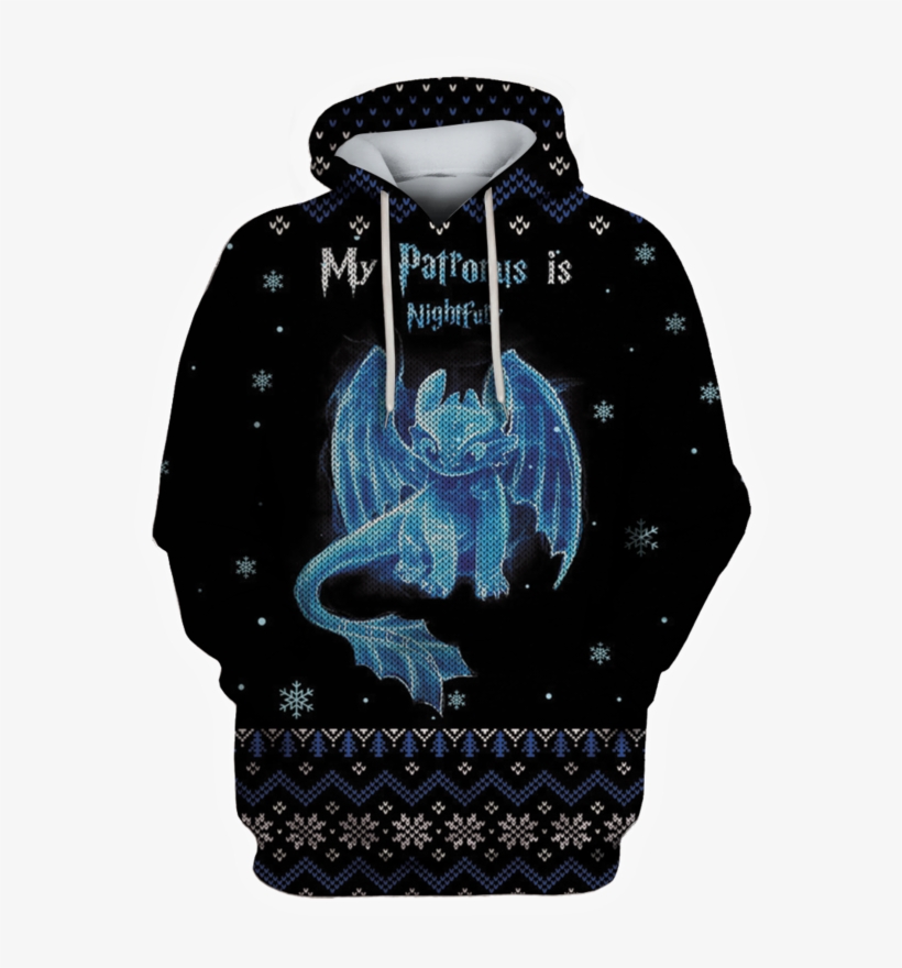 3d Toothless How To Train Your Dragon Full Print T - My Patronus Is A Night Fury, transparent png