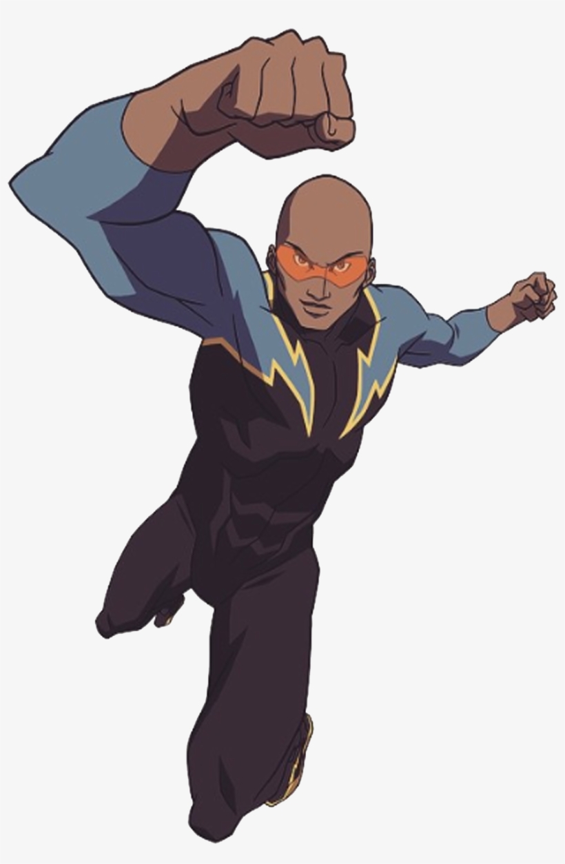 Black Lightning, Justice League, Dc Comics, Modern, - Cartoon, transparent png