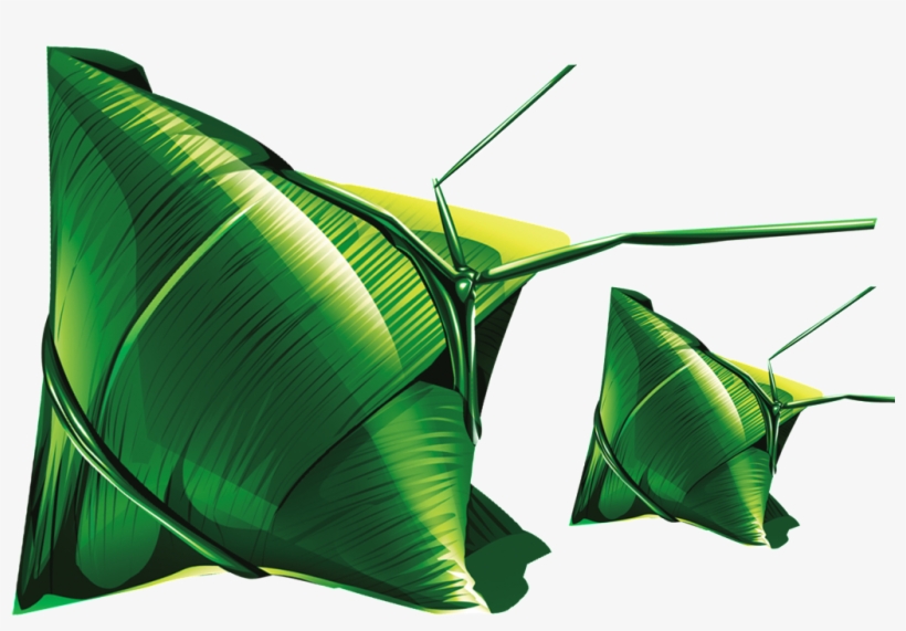 Zongzi Leaves Beautiful Vector - 粽子 图片, transparent png