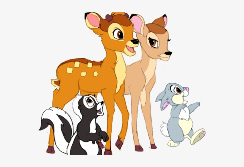 Bambi Clipart Christmas - Bambi And Thumper Transparent, transparent png