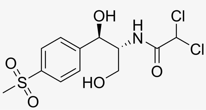 Thiamphenicol Stereo - Isoproterenol Structure, transparent png