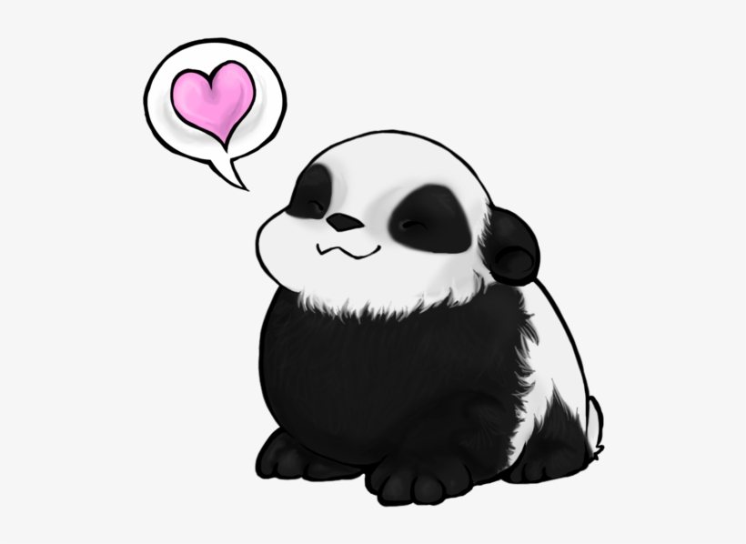 Drawing Pandas Love For Free Download - Cartoon Panda, transparent png