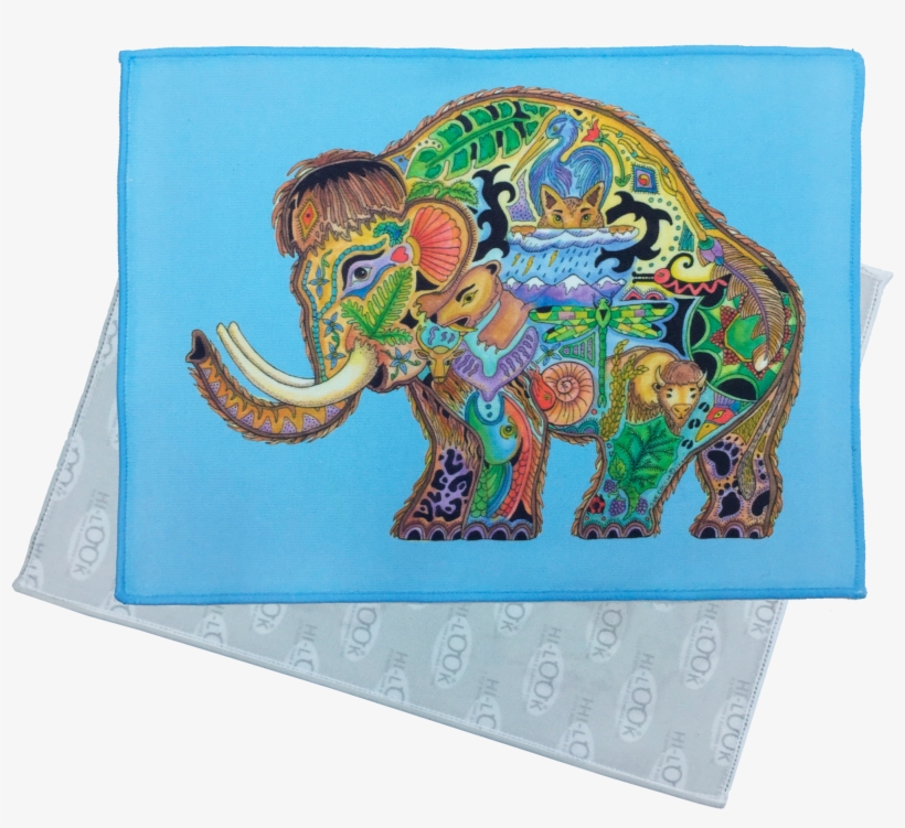 Mammoth Microfiber Cleaning Cloth - Indian Elephant, transparent png