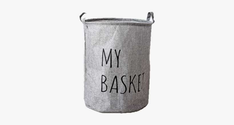 Gray Laundry Basket - Gunny Sack, transparent png