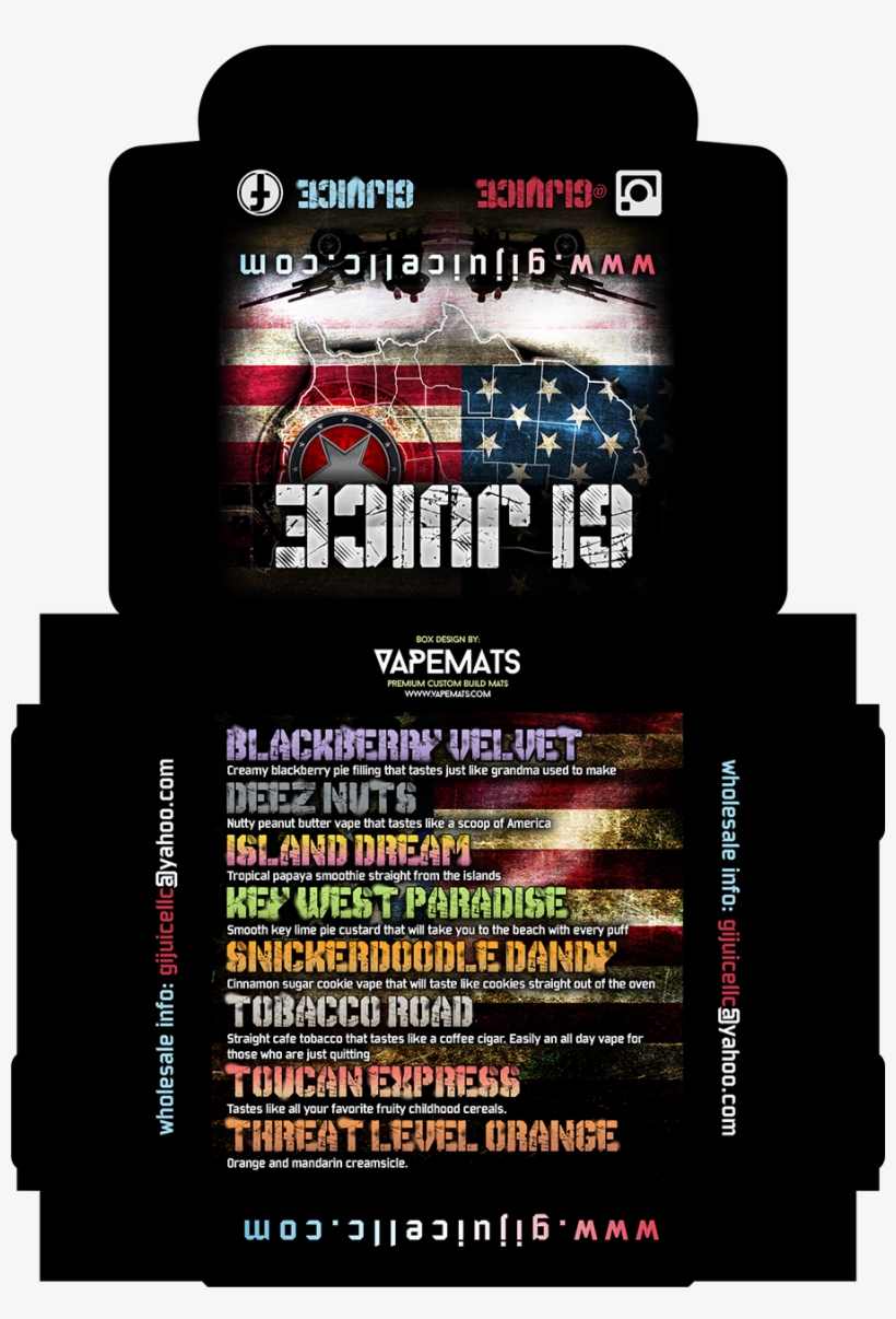 E Juice Label Design Vapemats - Flyer, transparent png
