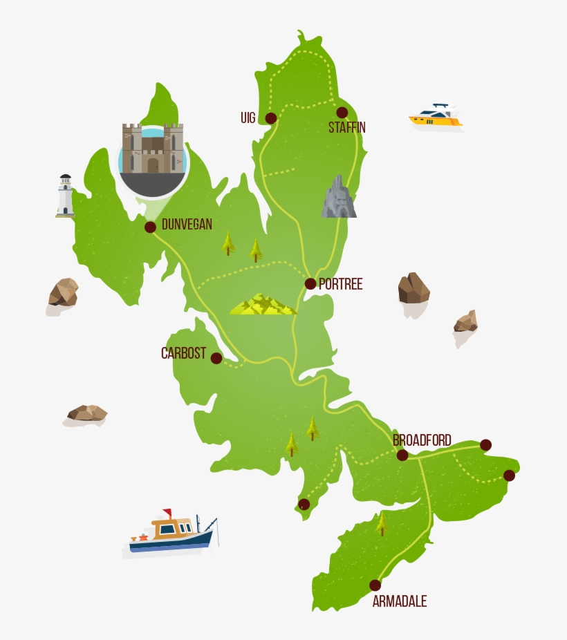 Map Of Skye - Map, transparent png