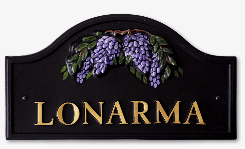 Wisteria House Sign - Label, transparent png