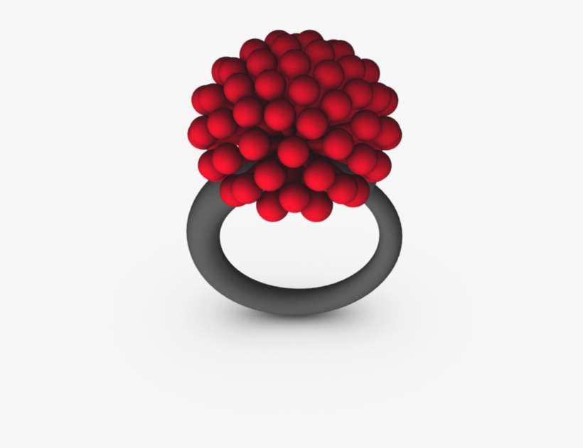 Red Med Allium Ring - Ring, transparent png
