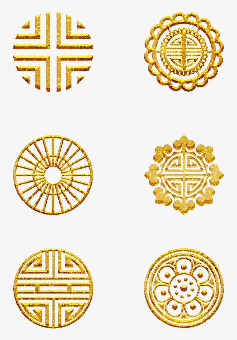 Classical China Texture Element Png And Psd - Circle, transparent png