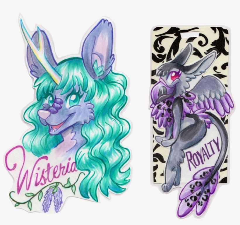 Wisteria And Royalty Badges - Illustration, transparent png
