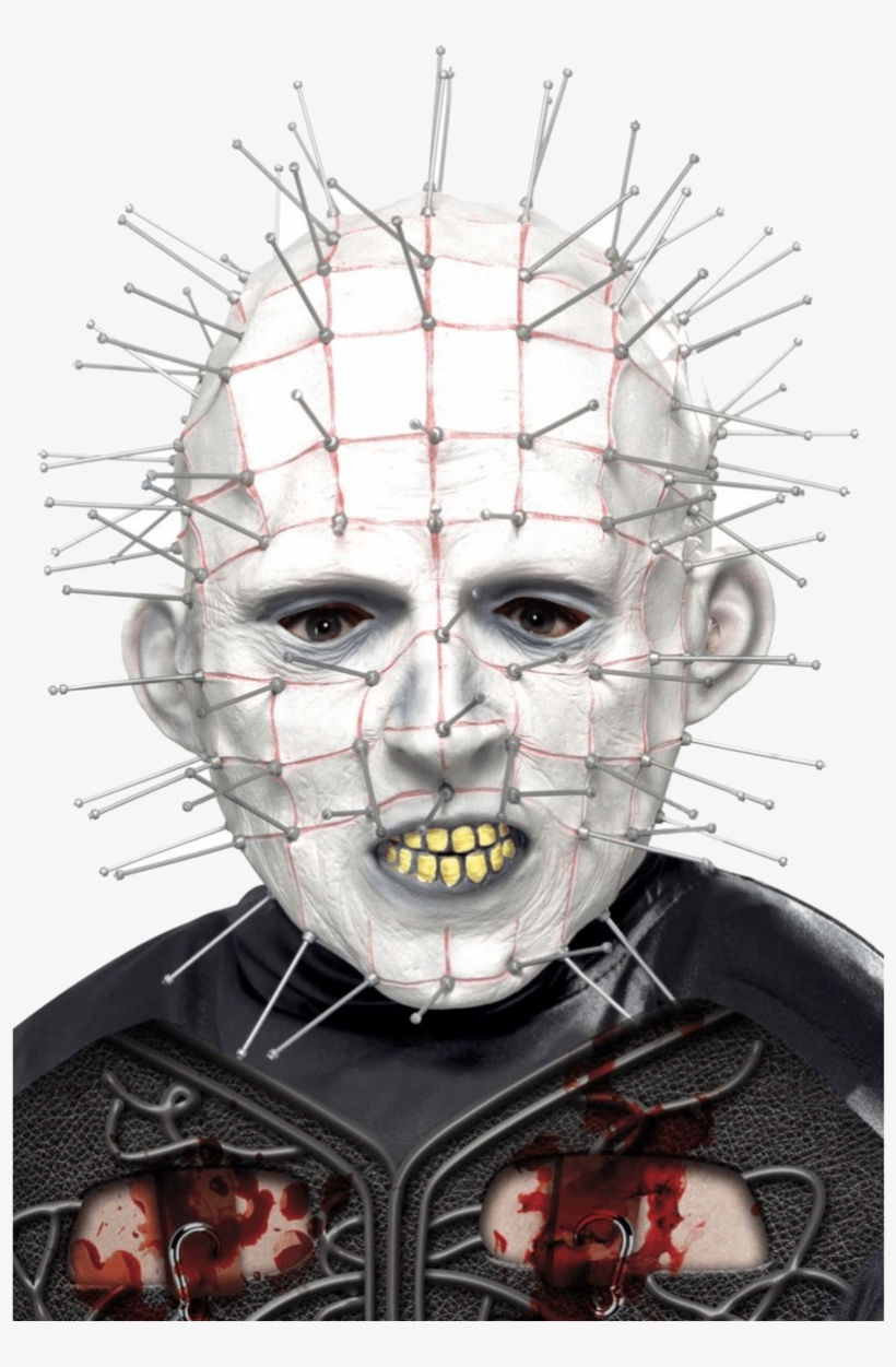 Adult Halloween Pinhead Mask - Pinhead Mask, transparent png