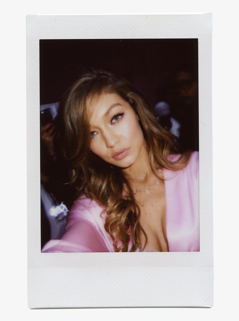 Gigi Hadid - Gigi Hadid Victoria Secret Polaroid, transparent png