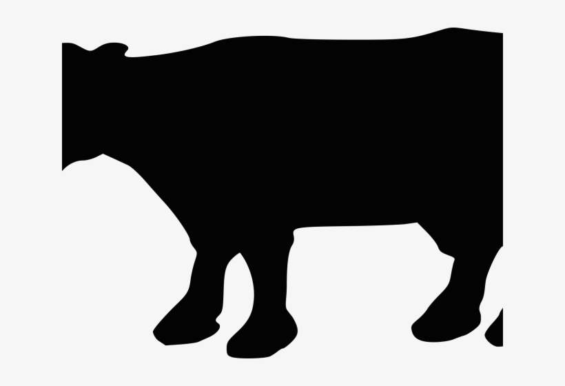 Cow Clipart Icon - Cow Silhouette, transparent png