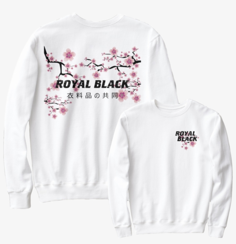 Japanese Cherry Blossom Sweatshirt, transparent png