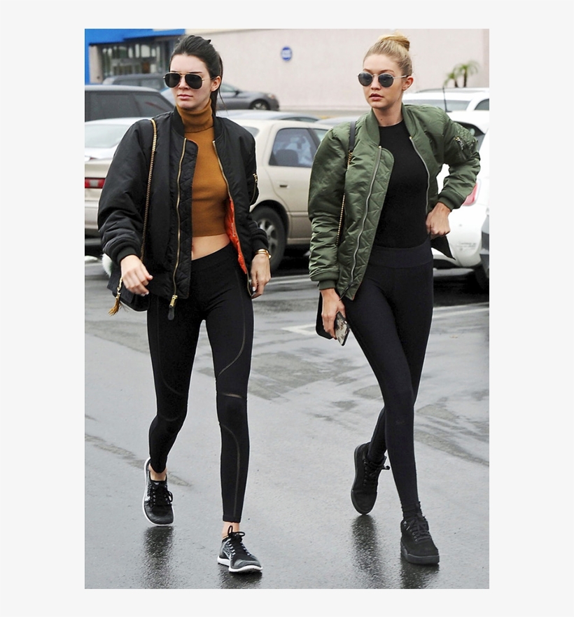 Kendall Jenner And Gigi Hadid Sport Bomber Jackets - Alpha Industries Varsity Jacket Uo, transparent png